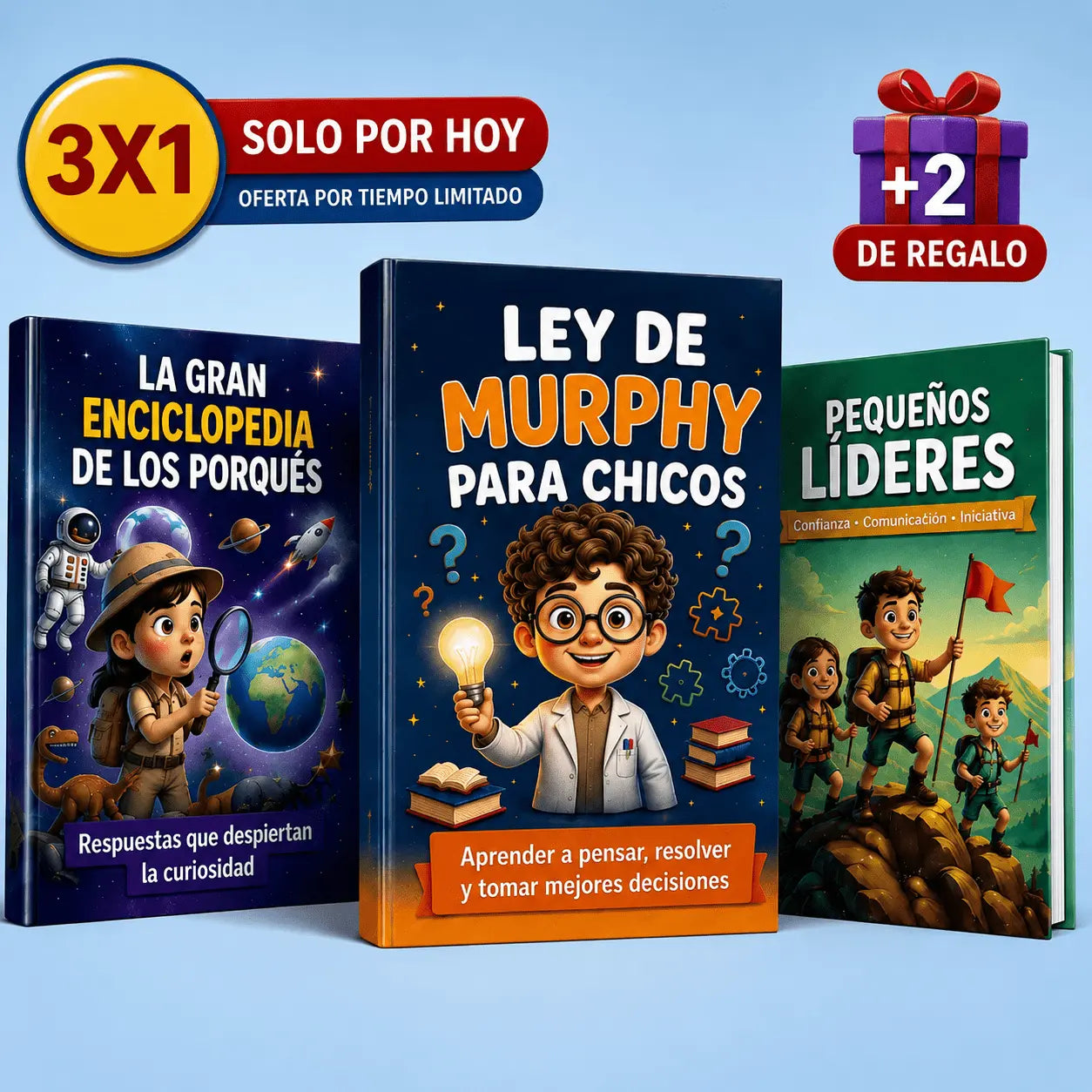 Pack 3X1 — Cría un hijo que sabe más, piensa mejor y se anima a liderar